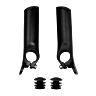 EMBOUT DE CINTRE NEWTON AVEC REPOSE MAIN NOIR MAT (PAIRE)