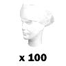 CHARLOTTE-SOUS CASQUE TAILLE UNIQUE POUR UNE MEILLEURE HYGIENE (LIVRE PAR 100) - IDEAL POUR LES LOUEURS DE VELO DONC DE CASQUE