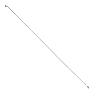 RAYON RENFORCE INOX ARGENT 2,0MM AVEC TETE COUDEE EN 2,3MM  L 290MM AVEC ECROUS (VENDU A L'UNITE)