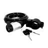 ANTIVOL VELO SPIRAL A CLE NEWTON DIAM 10MM L 1,50M AVEC CACHE SERRURE (AVEC SUPPORT)