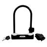 ANTIVOL VELO U NEWTON METAL D12 140X245MM AVEC CLE PLATE ACIER  (AVEC SUPPORT)