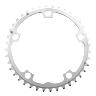 PLATEAU ROUTE 5BRA D.130 STRONGLIGHT 40DTS TRIPLE MILIEU ARGENT ALU 7075 TYPE SHIMANO 9-10V.