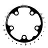 PLATEAU ROUTE 5BRA D.74 STRONGLIGHT 28DTS TRIPLE NOIR ALU 7075  9-10V.