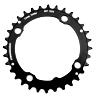 PLATEAU VTT 4BRA D.104 STRONGLIGHT TRIPLE 32DTS MILIEU NOIR ALU - EPAISSEUR 4MM 8-9V.