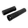POIGNEE VTT HERRMANS LUNA LOCK 90-130MM NOIR AVEC COLLIER FERMETURE (PAIRE)