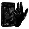 GANTS ATELIER NITRILE ECAILLES DE POISSON RESISTANT AUX PRODUITS CHIMIQUES, AUX HUILES, A L'ESSENCE NOIR   T9 (L)  (BOITE DE 50)