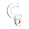 PATTE DE DERAILLEUR ALU MARWI BULLS GH-253 (VENDU A L'UNITE SUR CARTE)