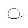 TRANSMISSION FREIN ROUTE SHIMANO NOIR GAINE 800MM ET CABLE 1600MM (KIT POUR 1 FREIN AVANT) (OFFRE SPECIALE)