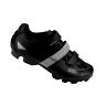 CHAUSSURE VTT GES VANTAGE2 NOIR-GRIS T42 FIXATION 3 VELCROS COMPATIBLE SPD (PAIRE)