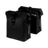 SACOCHE ARRIERE VELO DOUBLE BASIL SOHO 41L NOIR FIXATION PORTE BAGAGE SYSTEME MIK (COMPATIBLE AVEC 157030 INCLUS)(31X12X37CM) AVEC ECLAIRAGE LED