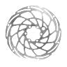 DISQUE DE FREIN VTT 6 TROUS NEWTON BRAKCO COMPATIBLE SHIMANO ET AUTRES 160MM ARGENT POUR VAE - E-BIKE AVEC RENFORT SUPPLEMENTAIRE DE 2MM + 6 VIS
