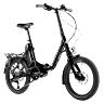 VELO ELECTRIQUE-VAE PLIANT CITY 20 LEADER FOX HARLAN MIXTE NOIR 8V MOTEUR CENTRAL BAFANG M300 36V 80NM BATTERIE 14AH