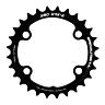 PLATEAU GRAVEL 4BRA D.80 POUR SHIMANO GRX DOUBLE TA X80 28DTS INTERIEUR COMPATIBLE RX600-RX810 NOIR 10-11V.