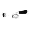 BLOCAGE RAPIDE DE SELLE ERGOTEC ACIER NOIR-CHROME M6 X 60MM (VENDU A L UNITE)