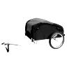 REMORQUE VELO UTILITAIRE MAXI 45KG (DIMENSIONS L75XL53XH42) AVEC ROUES 16" FIXATION AXE DE ROUE - REMORQUE LIVREE AVEC BACHE, DRAPEAU SECURITE ET REFLECTEURS