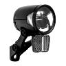 ECLAIRAGE VELO VAE - E-BIKE HERRMANS MR8 180 LUMENS NOIR AVANT SUR FOURCHE ET SUPPORT POTENCE (LIVRE AVEC PATTE) 6-12V  - VENDU EN BOITE
