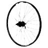 ROUE VTT DISQUE BLOCAGE 26\" KARMA ARRIERE NOIR MOYEU SHIMANO M475 DISQUE 6 TROUS CASSETTE 11-10-9-8V NOIR RAYONS NOIRS 32 RAYONS JANTE 21C