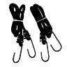 SANDOW - TENDEUR VELO DIAM 8MM LONGUEUR 1,00M (VENDU PAR 2)
