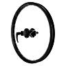 ROUE VTT - CARGO - VAE - E-BIKE - LONGTAIL DISQUE BLOCAGE 20\" KARGO L ARRIERE NOIR MOYEU VELOX 6 TROUS CASSETTE 11-10-9V (RENFORCE) JANTE 25C 32 RAYONS POIDS MAX 225KGS