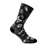 CHAUSSETTES-SOCQUETTES ETE GIST TRENDY TATOO NOIR 38-42 ECOLOGIQUE - HAUTEUR 20CM (PAIRE)   -5863