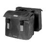 SACOCHE ARRIERE VELO DOUBLE BASIL ELEGANCE 49L BLEU ESTATE FIXATION VELCROS SUR PORTE BAGAGE (49X48X10,5 CM) COMPATIBLE SYSTEME MIK (COMPATIBLE AVEC 157030 INCLUS)