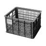 PANIER - CAISSE PLASTIQUE RECYCLE BASIL ROUGE TERRE 29L AVANT-ARRIERE