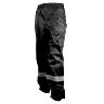 PANTALON DE PLUIE WATERPROOF NOIR AVEC REFLECTEUR TAILLE  M-L (HOMOLOGUE CE) -TAILLE 1.68 à 1.78M