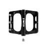 PEDALE VTT PLATEFORME DESCENTE - BMX SWITCH FREERIDE ALU CNC NOIR FILETAGE 9-16 AVEC PICOTS (PAIRE) 100X90MM