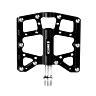 PEDALE VTT PLATEFORME DESCENTE - BMX SWITCH NORTH SHORE ALU NOIR FILETAGE 9-16 AVEC PICOTS (PAIRE) 110X95MM