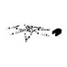 CORPS DE VALVE POUR TUBELESS P2R  ARGENT PRESTA - OBUS DE VALVE ET OUTIL MONTAGE - DEMONTAGE (LOT DE 10PCS)