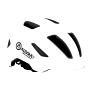 CASQUE VELO ADULTE AUVRAY URBAIN REFLEX BLANC IN-MOLD TAILLE 56-59 REGLAGE MOLETTE