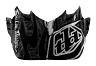 TROY LEE DESIGNS SE4 VISOR, EYEBALL, BLACK/SILVER, ONE SIZE