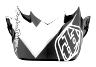 TROY LEE DESIGNS SE4 VISOR, BETA, SILVER, ONE SIZE