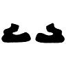 TROY LEE DESIGNS D4 POLYACRYLITE CHEEKPADS, BLACK, (56MM) S, S