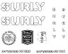 SURLY OVERSPRAY MAKE IT YOUR OWN DECAL SET, WHITE