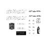 SURLY LOWSIDE FRAME DECAL INCL. HEADBADGE, WHITE