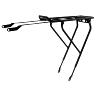 PORTE BAGAGE VELO ARRIERE A TRINGLES PLETSCHER WERSO JAMBAGE Y ALU NOIR 26"-29" COMPATIBLE SYSTEME MIK GAMME BASIL -POIDS MAXI 27KGS (TRINGLES FIXATION TUBE DE SELLE INCLUSES)