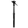 TIGE DE SELLE VTT TELESCOPIQUE SWITCH SW-08 ALU NOIR DIAM. 27.2  L395MM  (PAR LEVIER 15-105MM)