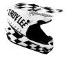 TROY LEE DESIGNS SE4 POLYACRYLITE HELMET, RACE SHOP, WHITE/BLACK, M | 57-58CM