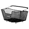 PANIER ARRIERE ACIER NID ABEILLE BASIL BASE MEDIUM NOIR POUR FIXATION SYSTEME MIK  IDEAL POUR E-BIKE-VAE (L43XL30XH23CM)
