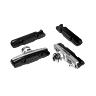 PORTE PATIN FREIN ROUTE A CARTOUCHE FIBRAX TYPE SHIMANO ALU 55MM AVEC UNE PAIRE DE APTIN DE RECHANGE (1 KIT)