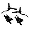 FREIN A DISQUE VTT HYDRAULIQUE SHIMANO MT200 AVANT+ARRIERE NOIR DURITE 900+1700MM (SANS DISQUE) (KIT EN BOITE) - PLAQUETTE RESINE