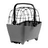 PANIER ARRIERE PLASTIC BASIL BUDDY BLEU POUR CHIEN (45X32X22) (LIVRE AVEC FIXATION ETAU PORTE BAGAGE) COMPATIBLE  SYSTEME MIK