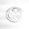 WHITE INDUSTRIES ENO17 DOUBLE DIRECT MOUNT SINGLESPEED CHAINRING, 38/35 T., POLISHED SILVER