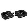 PEDALE CITY ERGOTEC PLIANTE ALU-RESINE NOIR 9-16 (PAIRE SUR CARTE) 100X102MM