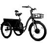 TRICYCLE ELECTRIQUE-VAE CITY LEADER FOX 24" CURTIS X 2025 MIXTE BORDEAUX 8V SHIMANO NEXUS MOTEUR ROUE AV BAFANG 36V 45NM BATTERIE 16,7AH (LARGEUR HORS TOUT 75CM, DEBATTEMENT 50MM) -HOUSSE ANTI PLUIE-