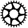 E*THIRTEEN HELIX GUIDERING DIRECT MOUNT CHAINRING, 30 Z., 52/55MM FLIP FLOP, BLACK