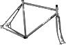 SURLY STRAGGLER CYCLOCROSS FRAME KIT, 650B, 52CM, COLD BLUE STEEL