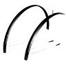 GARDE BOUE CITY-VTC TRINGLES 28'' STRONGLIGHT ALU R'LIGHT 41MM NOIR MAT (PAIRE) AVEC FIXATION CLASSIC TRINGLES INOX
