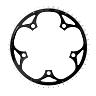 PLATEAU ROUTE 5BRA D.130 TA ALIZE 51DTS EXTERIEUR NOIR ALU 7075 TYPE SHIMANO 8-9-10V.